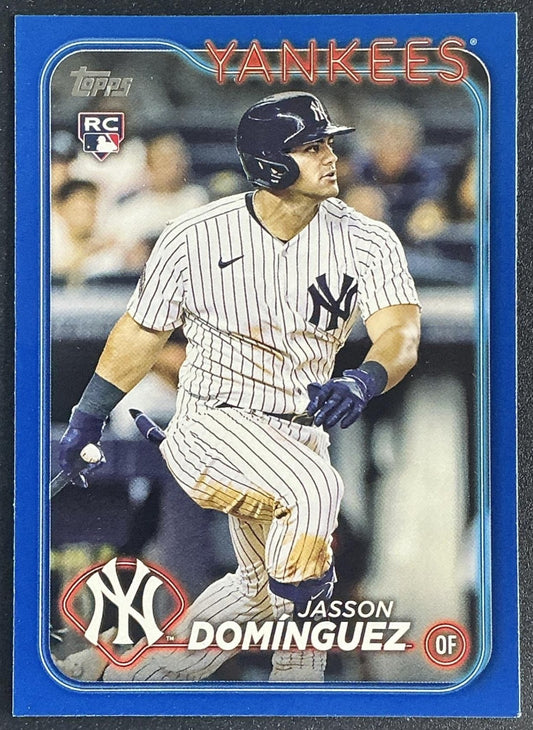 JASSON DOMINGUEZ 2024 TOPPS #60 ROYAL BLUE RC YANKEES