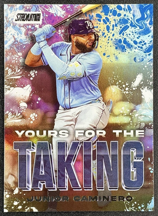 JUNIOR CAMINERO 2025 TOPPS STADIUM CLUB #YK-15 YOURS FOR THE TAKING RAYS