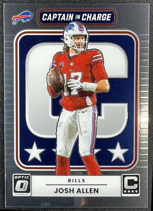 JOSH ALLEN 2025 PANINI DONRUSS OPTIC #3 CAPTAIN IN CHARGE BILLS