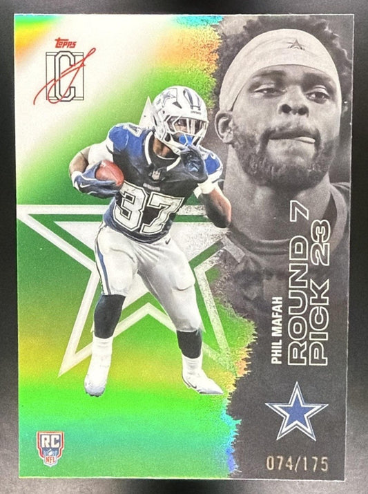 2025 Topps Signature Class Phil Mafah #188 Chrome Rookie Lime Refractor /175 RC