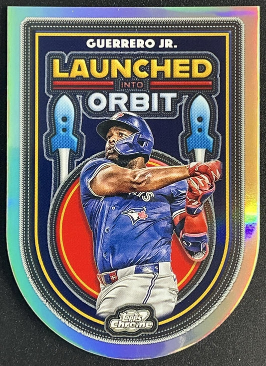 2025 Topps Cosmic Chrome Vladimir Guerrero Jr. #LIO-26 Launched Into Orbit