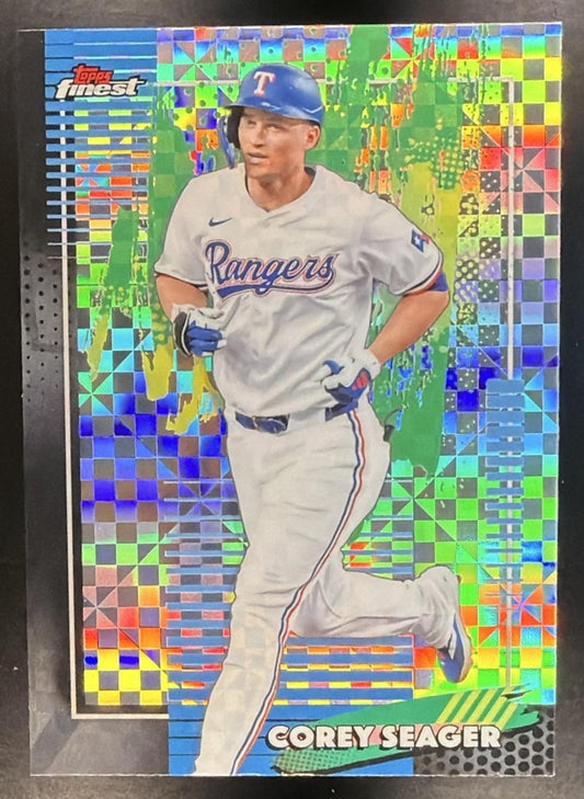 COREY SEAGER 2026 TOPPS FINEST #63 X-FRACTOR RANGERS