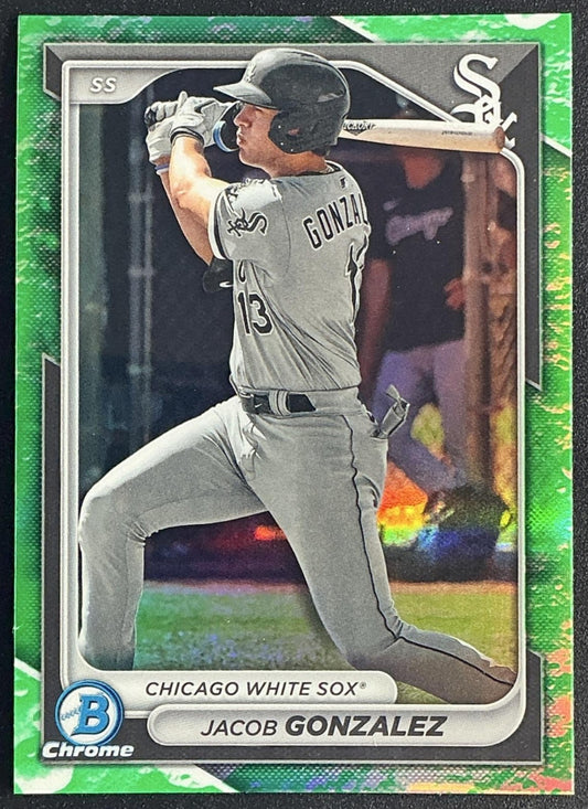 2024 Bowman Jacob Gonzalez #BCP-41 Chrome Prospects Lunar Glow Refractor