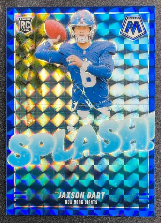 JAXSON DART 2025 MOSAIC SPLASH BLUE PRIZM /99 RC COLOR MATCH GIANTS
