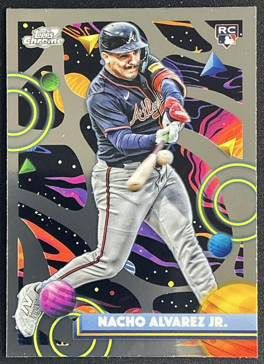 NACHO ALVAREZ JR. 2025 TOPPS COSMIC CHROME #43 RC BRAVES