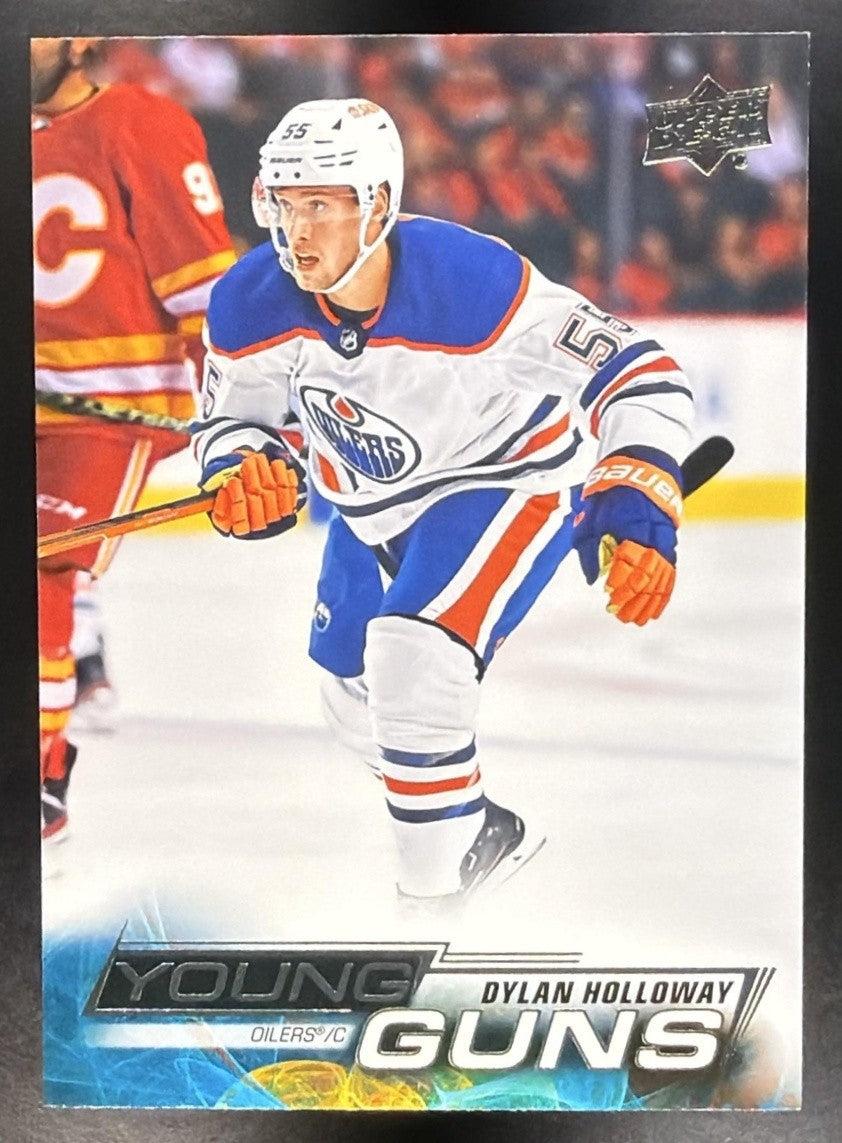 DYLAN HOLLOWAY 2022-23 UPPER DECK #461 YOUNG GUNS RC OILERS