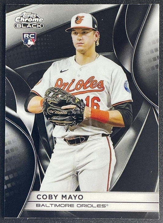 COBY MAYO 2025 TOPPS CHROME BLACK #27 RC ORIOLES