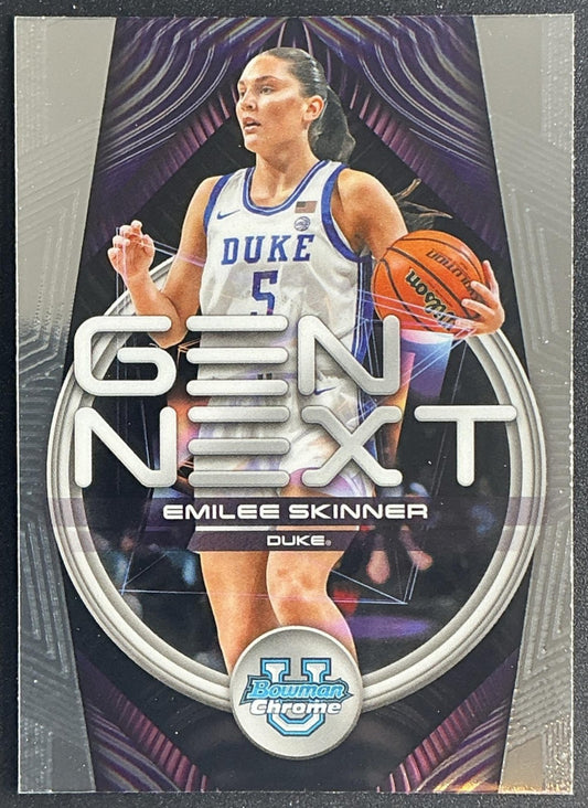 EMILEE SKINNER 2025-26 BOWMAN #GN-4 GEN NEXT CHROME BLUE DEVILS
