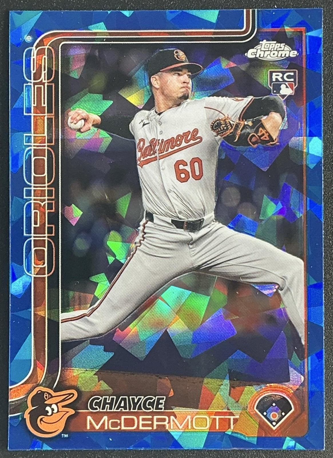 CHAYCE MCDERMOTT 2025 TOPPS CHROME SAPPHIRE #266 RC ORIOLES