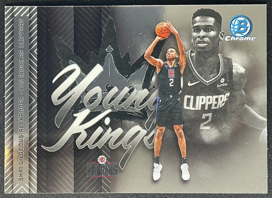 SHAI GILGEOUS-ALEXANDER 2025-26 BOWMAN #YK-1 CHROME YOUNG KINGS CLIPPERS
