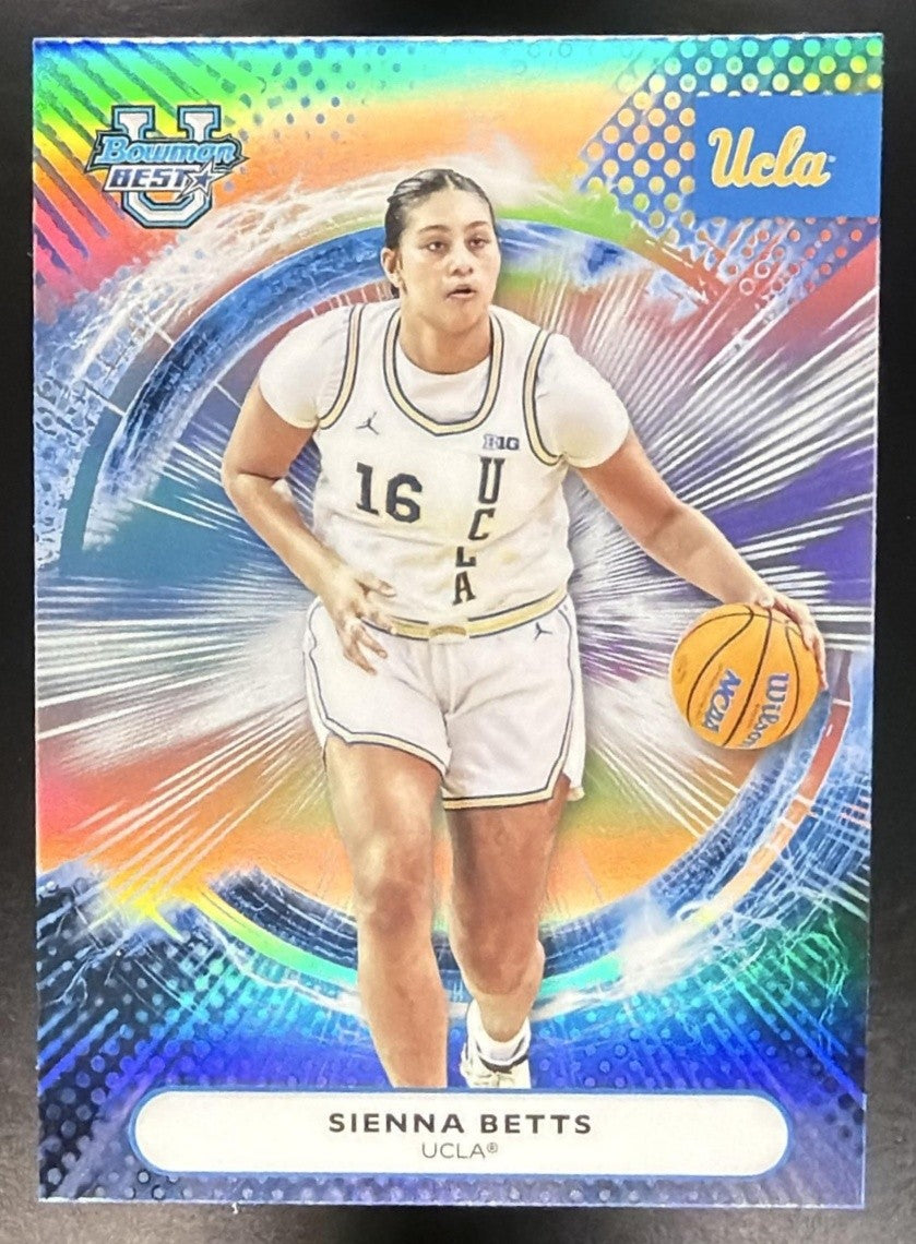 SIENNA BETTS 2025-26 BOWMAN BEST UNIVERSITY #21 REFRACTOR BRUINS
