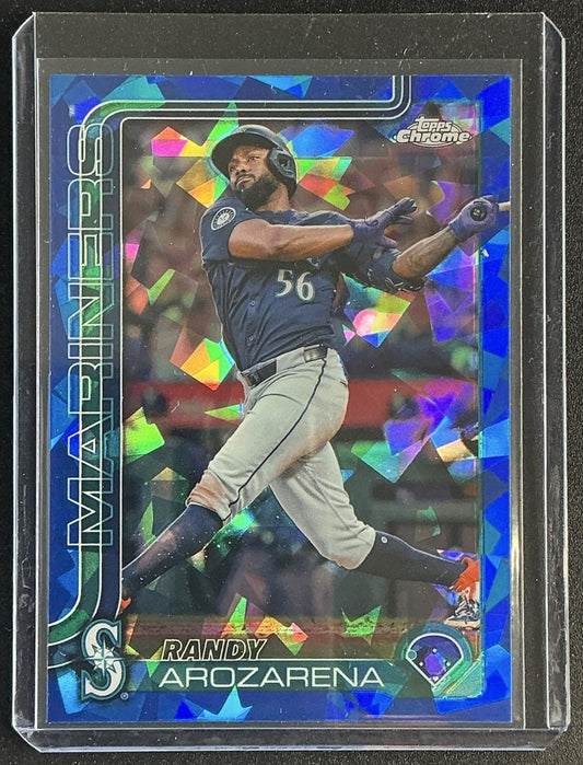 RANDY AROZARENA 2025 TOPPS CHROME SAPPHIRE #164 MARINERS