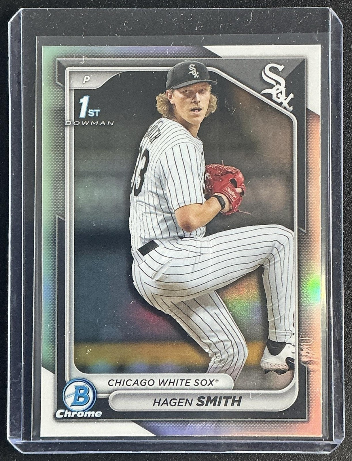 HAGEN SMITH 2024 BOWMAN DRAFT #BDC-2 CHROME REFRACTOR 1ST PROSPECT WHITE SOX
