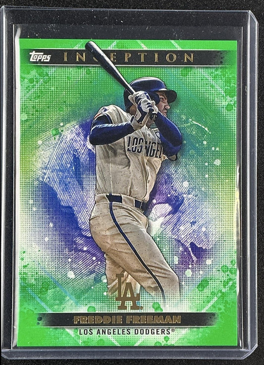 FREDDIE FREEMAN 2024 TOPPS INCEPTION #42 GREEN DODGERS