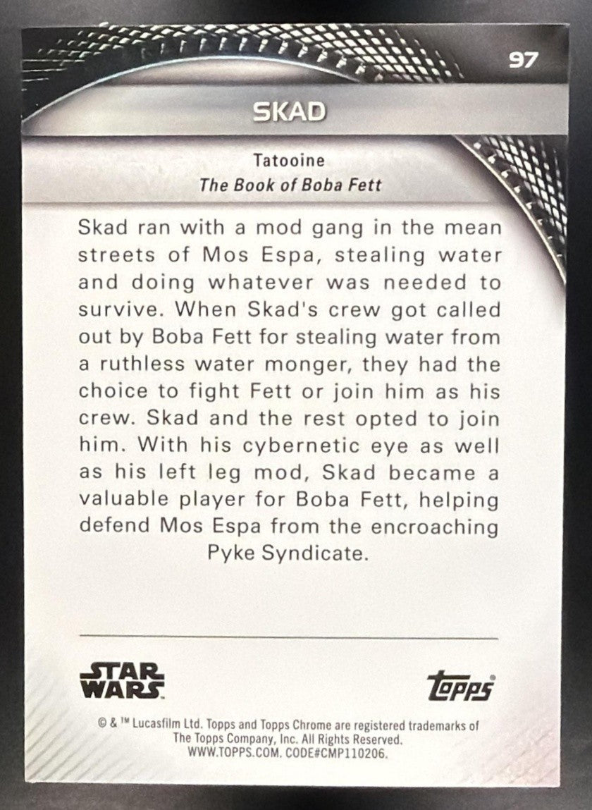 SKAD 2025 TOPPS STAR WARS HYPERSPACE #97 PULSAR REFRACTOR 5/99
