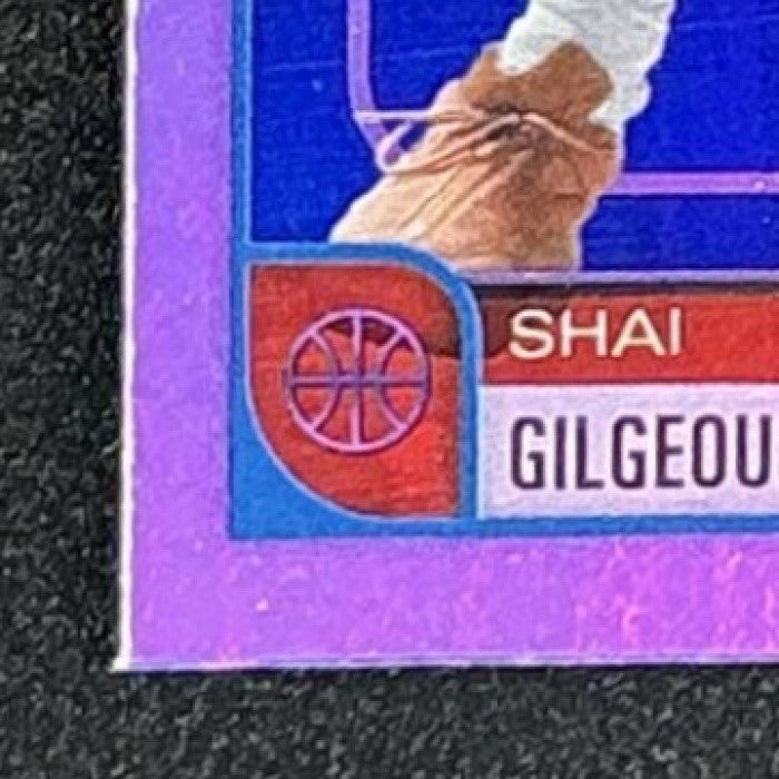 SHAI GILGEOUS-ALEXANDER 2025-26 TOPPS HOOPS #86 RAINBOW FOIL THUNDER