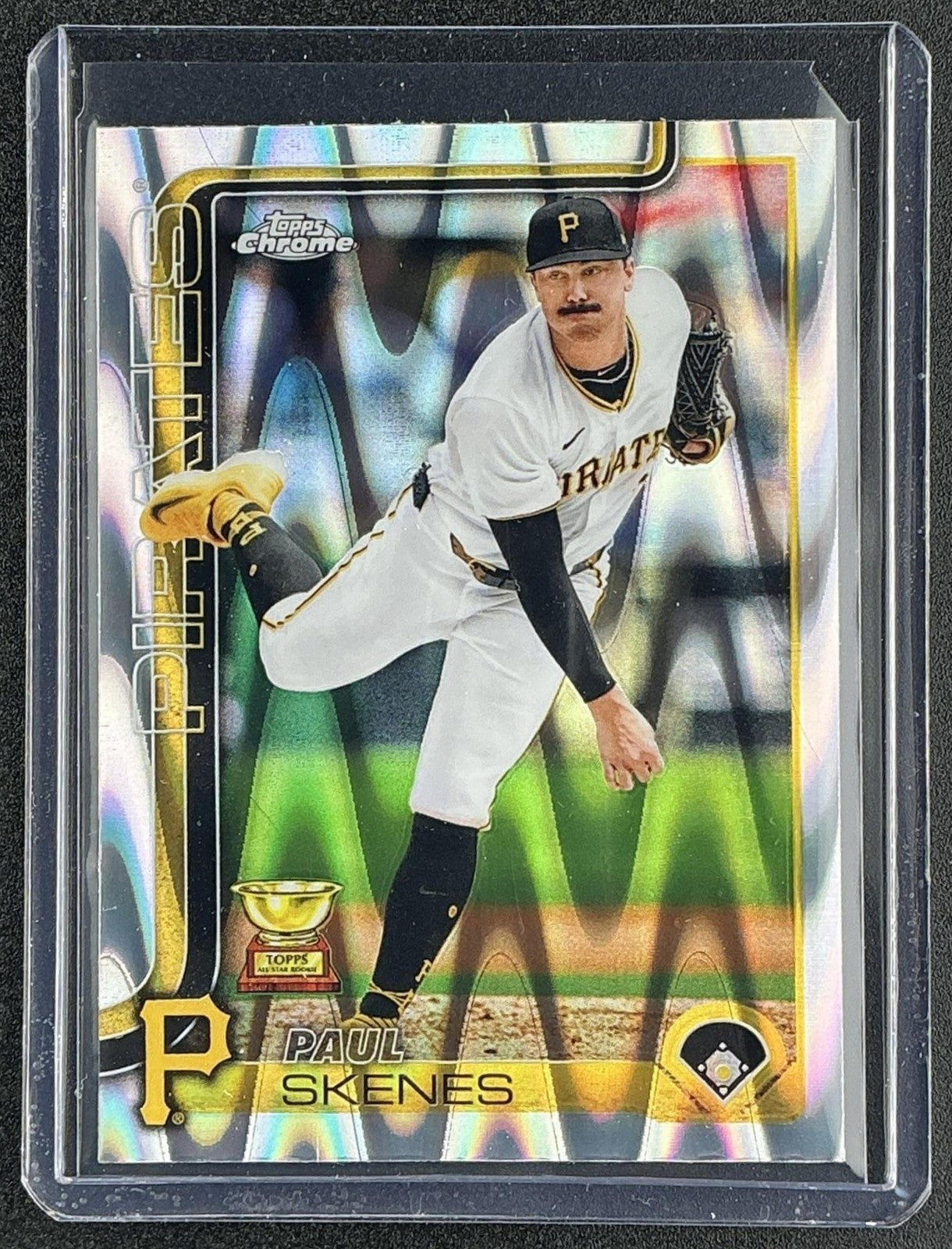 PAUL SKENES 2025 TOPPS CHROME #300 RAYWAVE REFRACTOR PIRATES