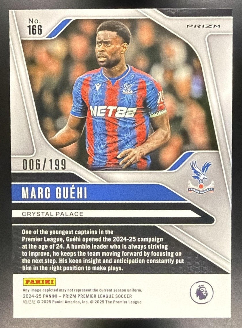 MARC GUEHI 2024-25 PANINI PRIZM PREMIER LEAGUE #166 RED 6/199 CRYSTAL PALACE