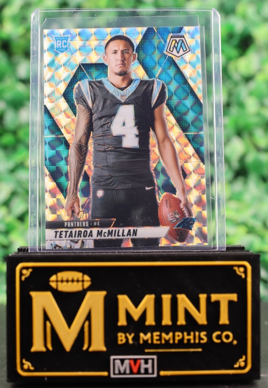 TETAIROA MCMILLAN 2025 MOSAIC VARIATION SILVER #274 RC ROOKIE CAROLINA PANTHERS