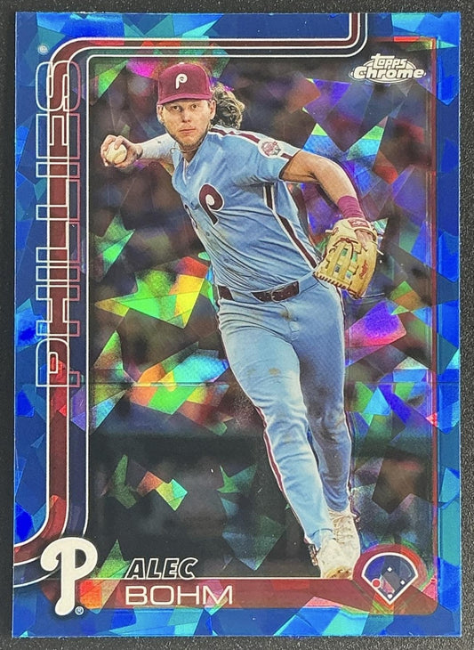 ALEC BOHM 2025 TOPPS CHROME SAPPHIRE #57 PHILLIES