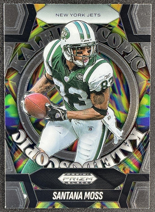 SANTANA MOSS 2025 PANINI PRIZM BLACK #18 KALEIDOSCOPIC JETS