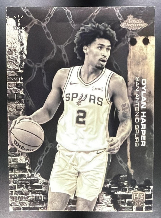 DYLAN HARPER 2025-26 TOPPS CHROME X CACTUS JACK #62 RC SPURS