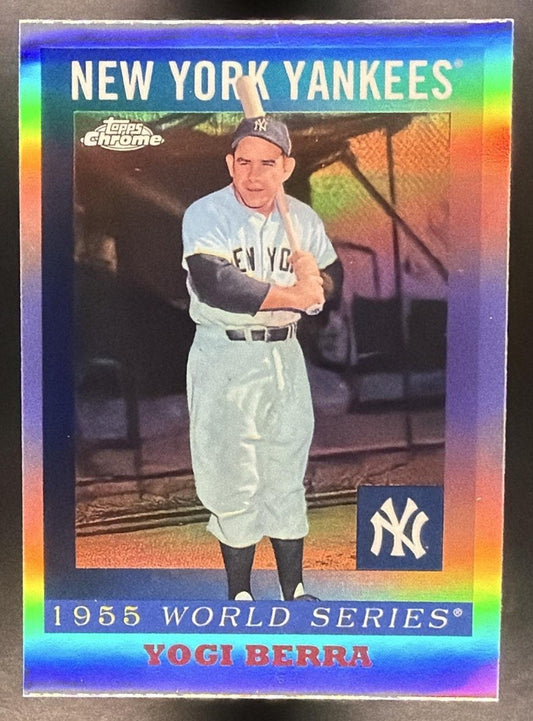 2025 Topps Chrome Platinum Anniversary Yogi Berra #55WS-8 1955 World Series
