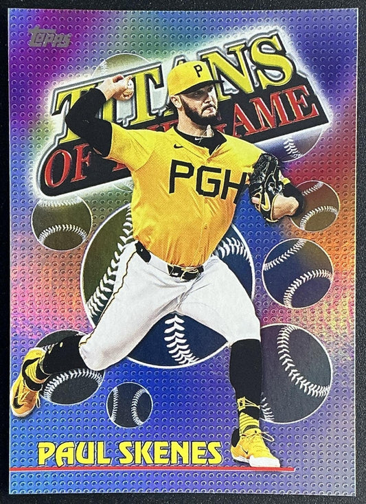 PAUL SKENES 2026 TOPPS SERIES 1 #TOG-14 TITANS OF THE GAME PIRATES