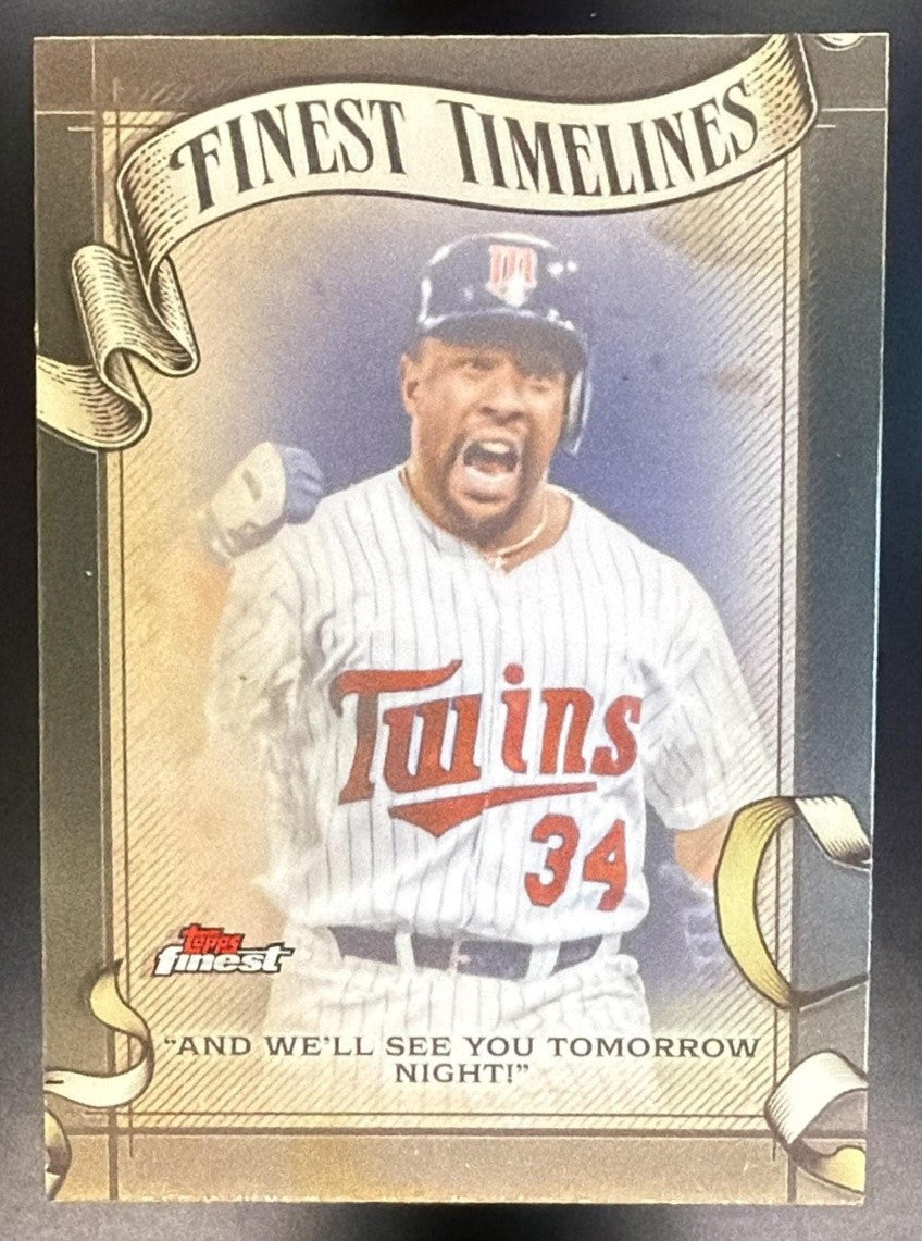 KIRBY PUCKETT 2026 TOPPS FINEST #FT-26 TIMELINES TWINS