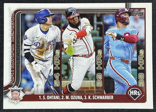 SHOHEI OHTANI MARCELL OZUNA KYLE SCHWARBER 2025 TOPPS COMPLETE SETS #144