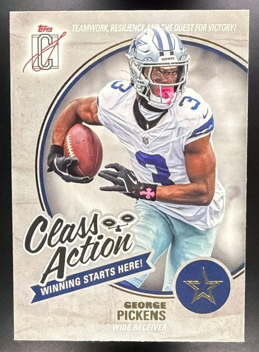 GEORGE PICKENS 2025 TOPPS SIGNATURE CLASS #CA-9 ACTION COWBOYS