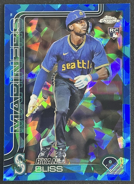 RYAN BLISS 2025 TOPPS CHROME SAPPHIRE #37 RC MARINERS