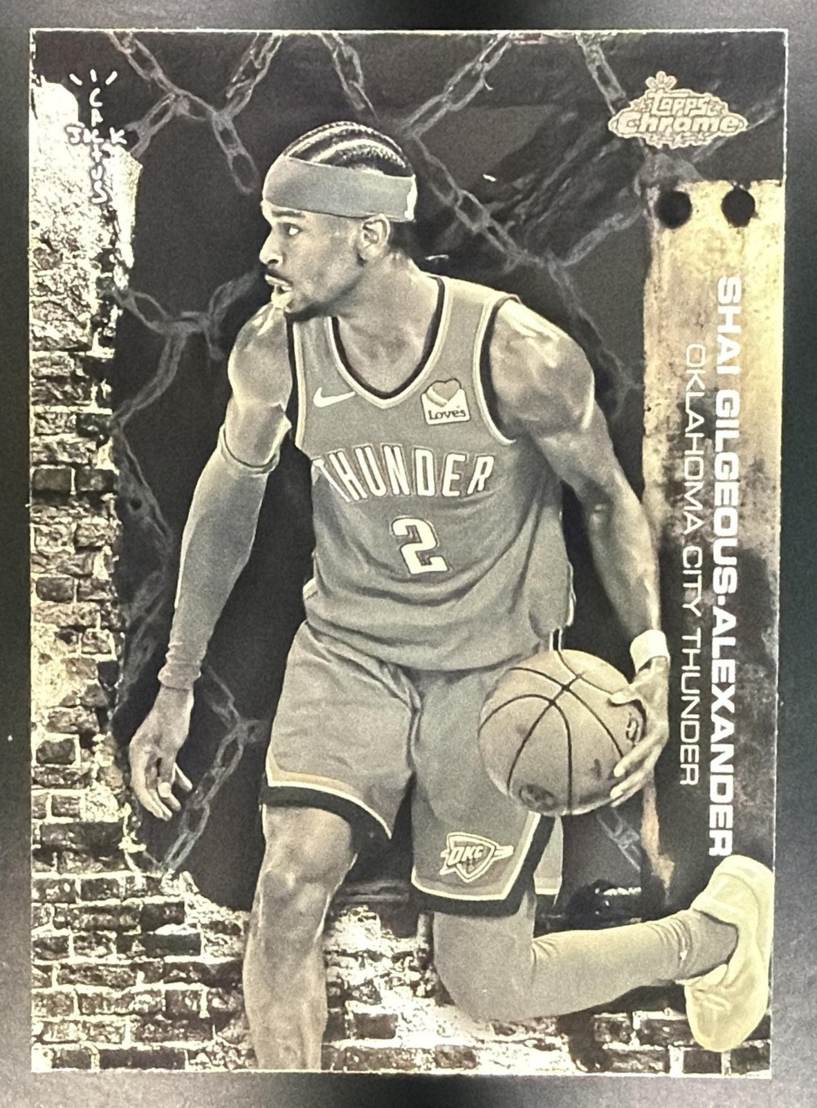 SHAI GILGEOUS-ALEXANDER 2025-26 TOPPS CHROME X CACTUS JACK #35 THUNDER