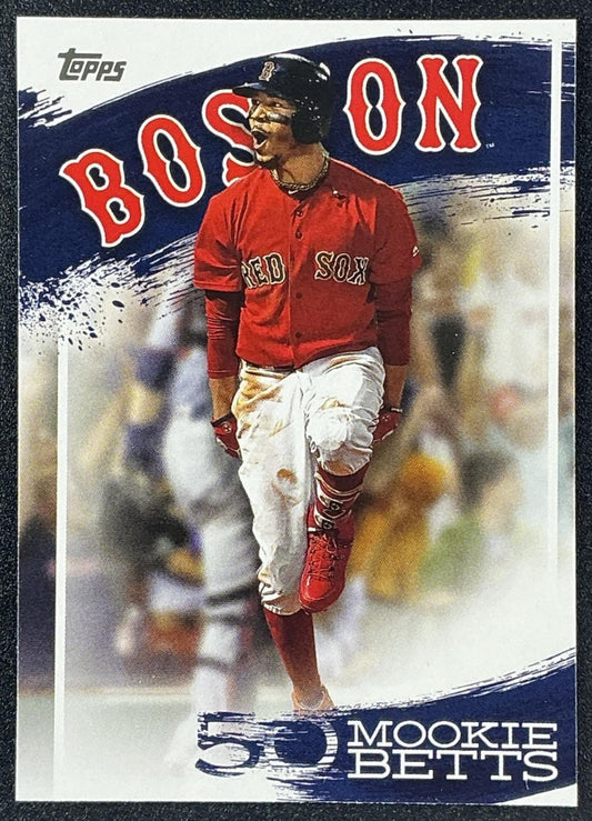 MOOKIE BETTS 2019 TOPPS #MB-16 STAR PLAYER HIGHLIGHTS RED SOX