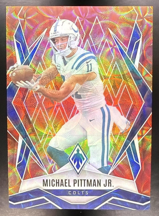 MICHAEL PITTMAN JR. 2025 PANINI PHOENIX FACTORY SET #127 FIREBURST /350 COLTS