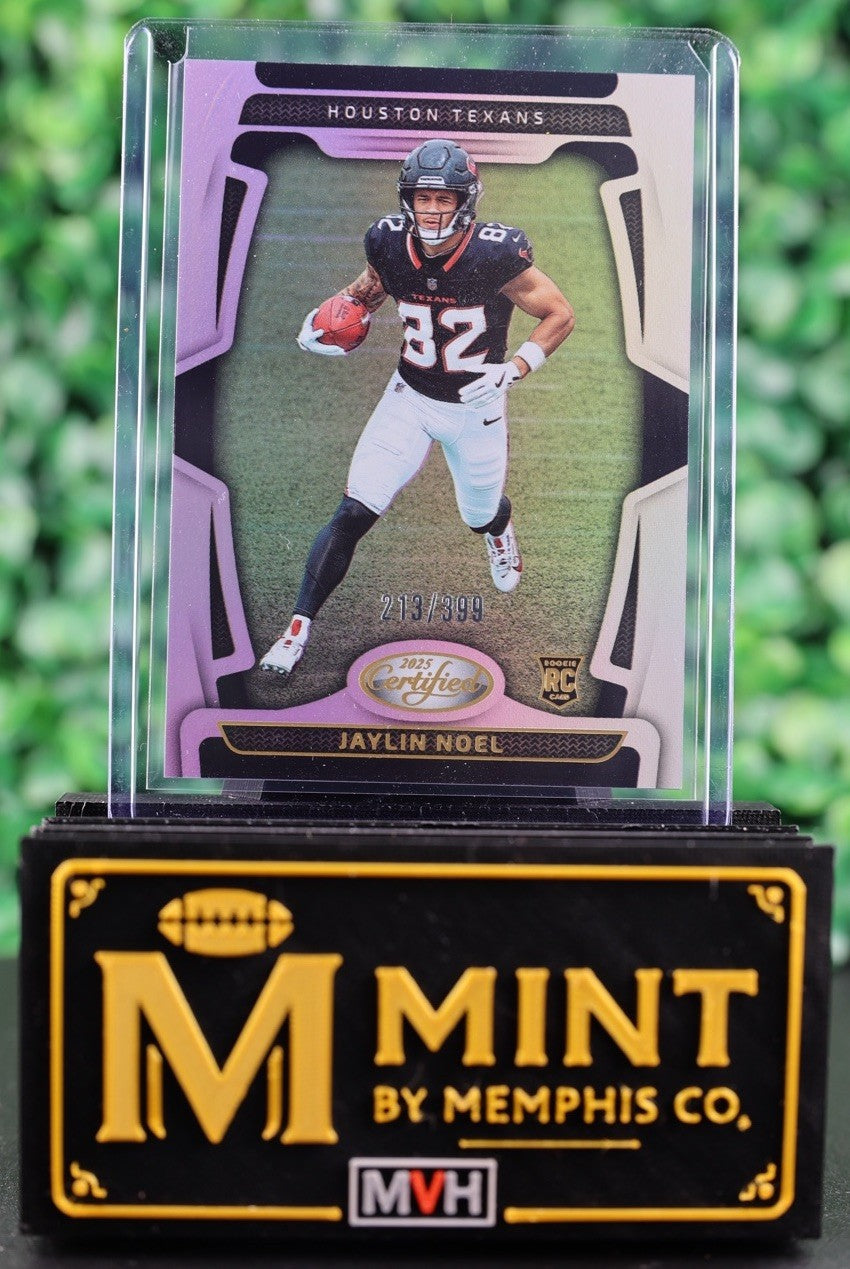 JAYLIN NOEL  2025 PANINI CERTIFIED MIRROR /399 RC HOUSTON TEXANS