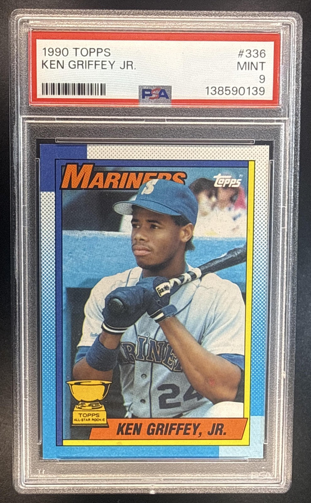 KEN GRIFFEY JR. 1990 TOPPS #336 - MARINERS PSA 9