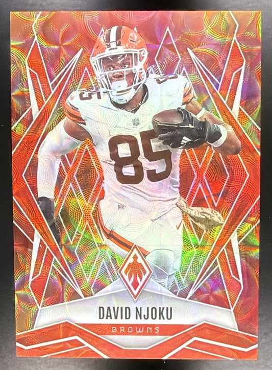 DAVID NJOKU 2025 PANINI PHOENIX FACTORY SET #110 FIREBURST /350 BROWNS