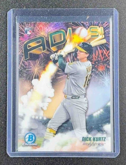NICK KURTZ 2025 BOWMAN CHROME #AD-23 ADIOS! RC ATHLETICS