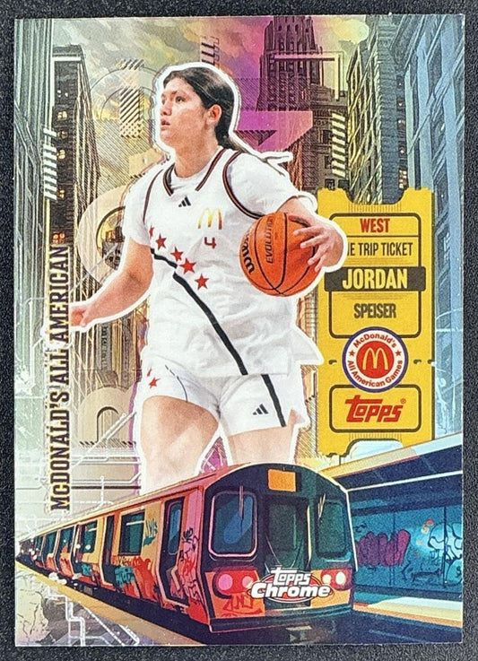 2025 Topps Chrome McDonald's Jordan Speiser #HR-37 High Rises Refractor