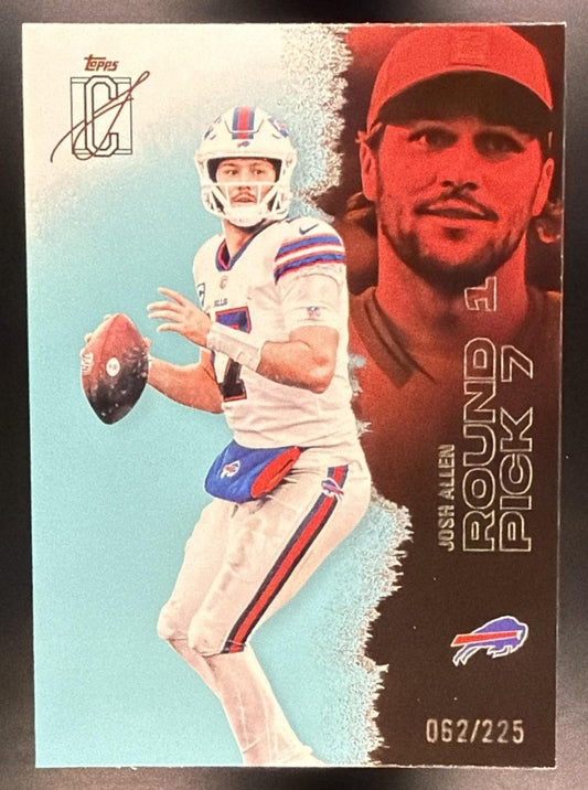 JOSH ALLEN 2025 TOPPS SIGNATURE CLASS #7 VETERAN TEAL FOIL 62/225 BILLS