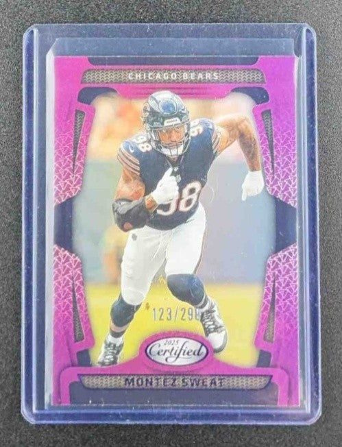 MONTEZ SWEAT 2025 PANINI CERTIFIED #19 MIRROR PURPLE 123/299 BEARS