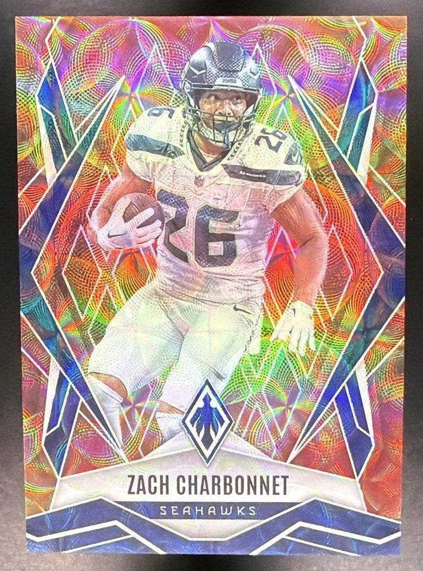 ZACH CHARBONNET 2025 PANINI PHOENIX FACTORY SET #109 FIREBURST /350 SEAHAWKS