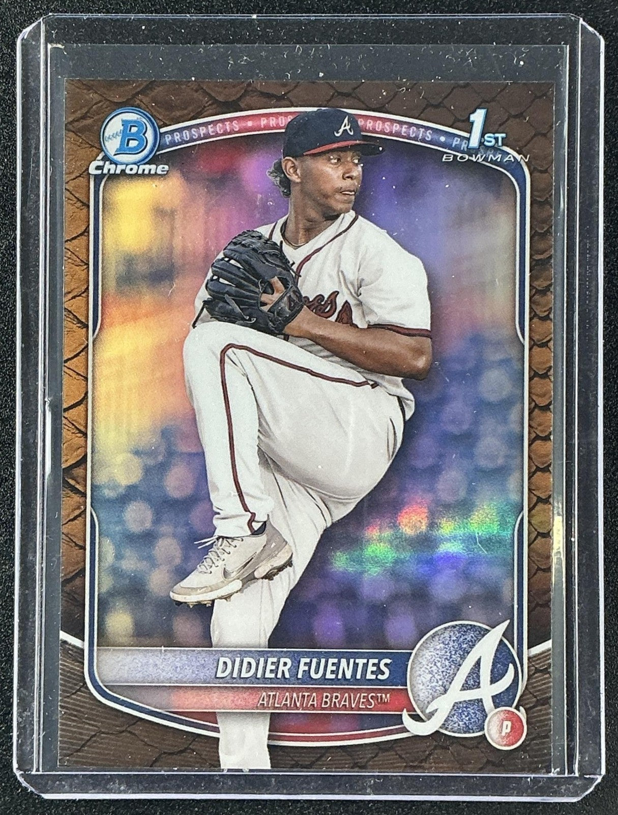 2025 Bowman Didier Fuentes #BCP-87 Chrome Reptilian Refractor 1st Prospect