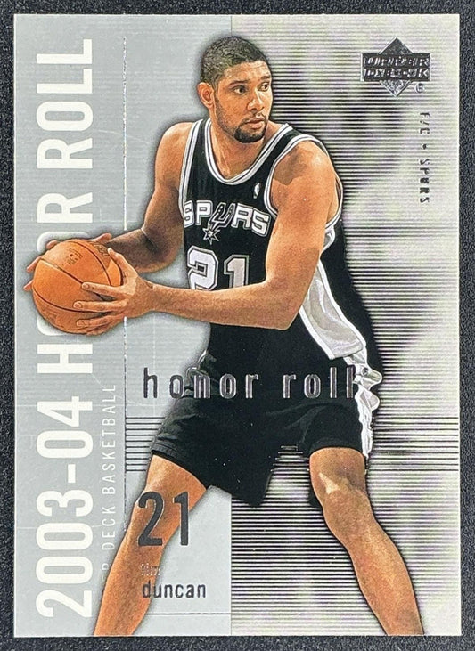 TIM DUNCAN 2003-04 UPPER DECK HONOR ROLL #77 SPURS