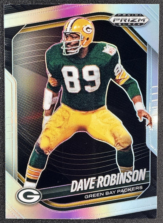 DAVE ROBINSON 2025 PANINI PRIZM BLACK #59 SILVER PACKERS