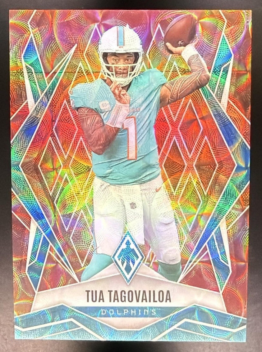 TUA TAGOVAILOA 2025 PANINI PHOENIX FACTORY SET #102 FIREBURST /350 DOLPHINS