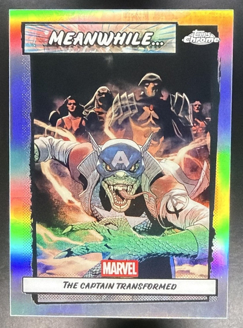 THE CAPTAIN TRANSFORMED 2026 TOPPS CHROME MARVEL COMICS #MW-09 MEANWHILE