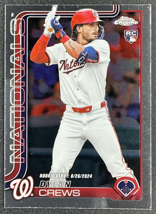 DYLAN CREWS 2025 TOPPS CHROME UPDATE #USC190 RC NATIONALS