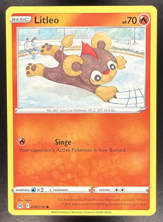 LITLEO 2022 POKEMON SWORD & SHIELD LOST ORIGIN #028/196